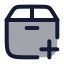 Packageadd icon with duotone rounded style